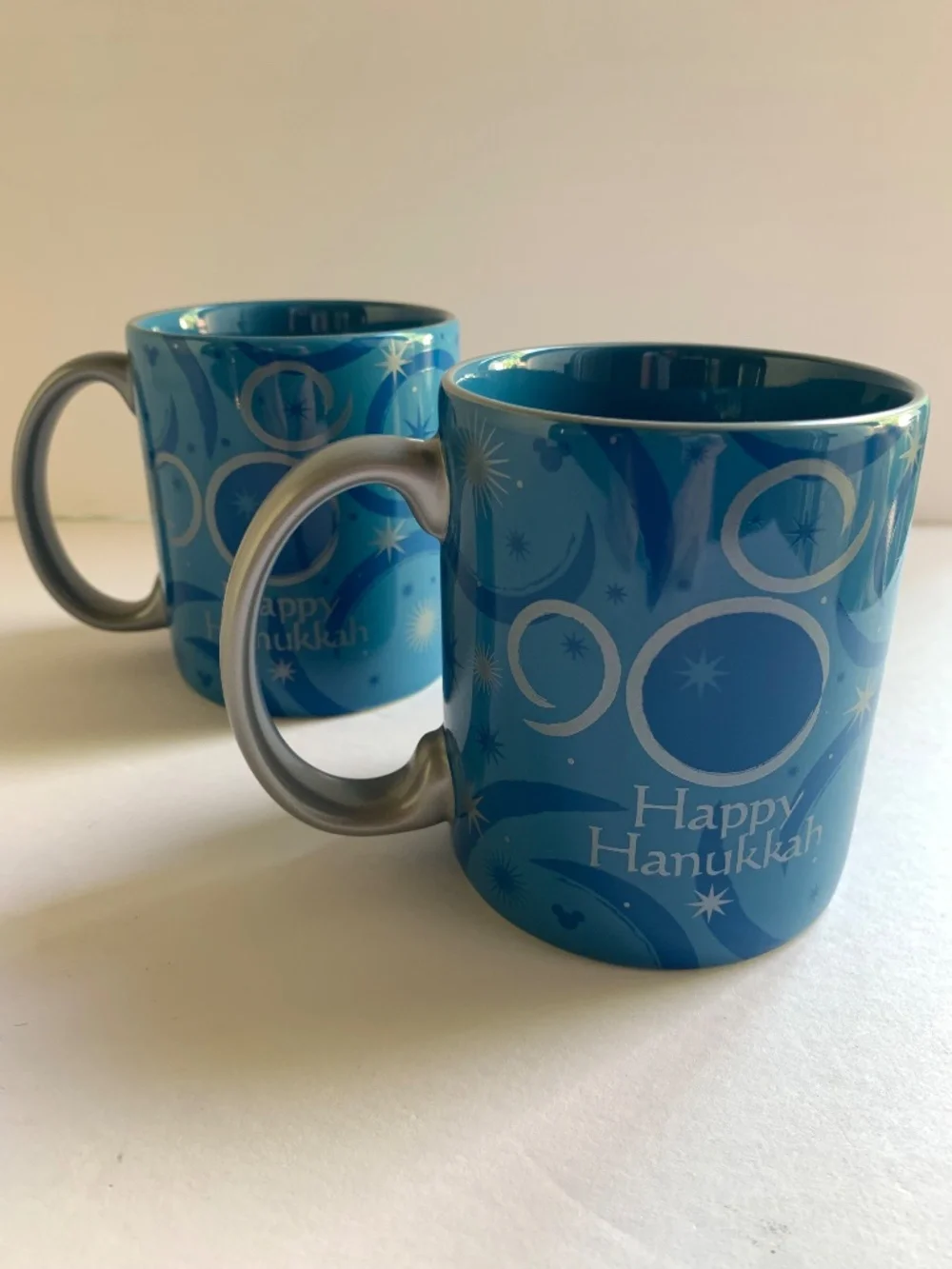 Disney Parks Hanukkah Mickey Mouse Mug Set of 2